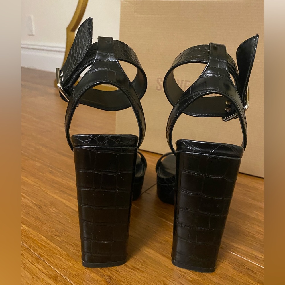 Steve Madden Block Heel In Black Croc - image 3